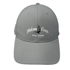 Falcon Crest Golf Club Baseball Cap Gray One Size Adjustable Embroidered Adidas